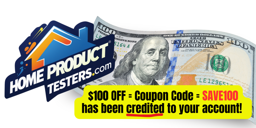 Home Prouct Testers 100 Off Copuon