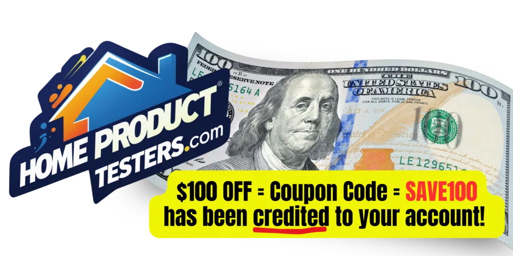 Home Prouct Testers 100 Off Copuon